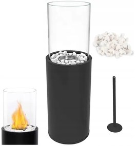 BIO krb ROMA 26,5x80,5 cm 2kW čierna + ochranný kryt