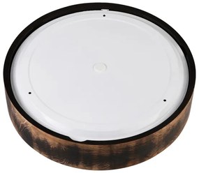 Stropné kúpeľňové svietidlo OAK SMOKY 3xE27/15W/230V IP54, 37,5 cm, dub/hnedá