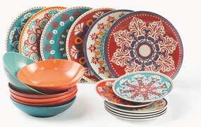 Súprava riadu z porcelánu Shiraz, 6 osôb, 18 ks