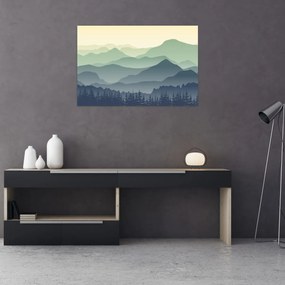 Obraz - Forest Mountain (90x60 cm)