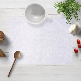 Biante Teflónové prestieranie na stôl TF-078 Ornamenty - studená biela 30x40 cm