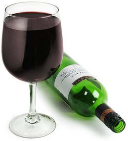 Bar@drinkstuff Vínová fľaša v jednom pohári