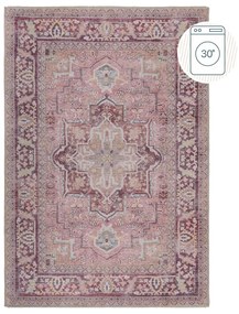 Svetločervený umývateľný koberec s prímesou recyklovaných vlákien 120x170 cm Windsor – Flair Rugs