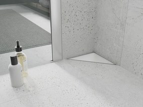 Mexen Flat, rohový sprchový žľab 20 x 20 cm, biela, 1210320