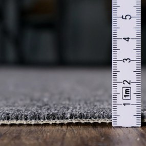 Condor Carpets, Metrážny koberec Classica 67, záťažový, na mieru, šíře 4m,5m, šedá, ab (mriežka), chodba / predsieň