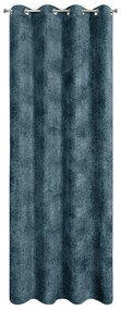 ZATEMŇOVACÍ ZÁVES NA KRÚŽKOCH ALETA 135X250 CM TMAVOMODRÁ