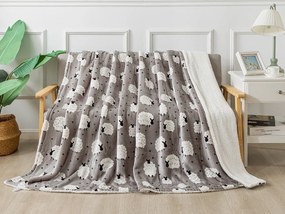 XPOSE® Mikroplyšová deka OVEČKA s baránkom 200x220 cm