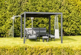 Hliníková pergola Lotan 300x400 cm - čierna