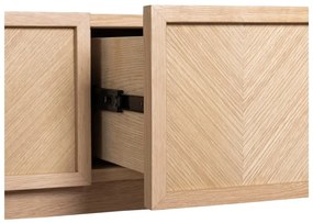 Konzolový stolík v dekore duba v prírodnej farbe 38x150 cm Herringbone – Hübsch