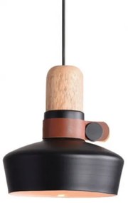 Zambelis 1990 - Luster na lanku 1xE27/40W/230V dub/čierna