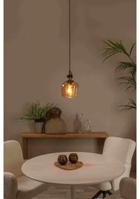 Lucide 45408/18/62 - Luster na lanku ILONA 1xE27/40W/230V pr. 18 cm čierna/béžová