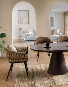 Stolička Nuvo Velvet svetlobéžová