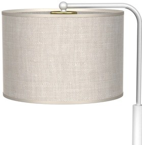 Stolná lampa Lino, 1x ľanové tienidlo, w