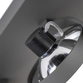 Dizajnové bodové svetlo sivé nastaviteľné 3-svetlo - Go