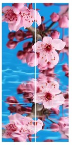Súprava posuvnej záclony - Čerešňový kvet -2 panely
