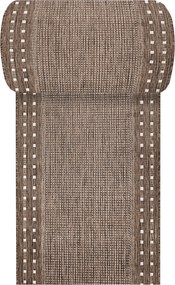 DY ZARA 11 obojstranný koberček s výšivkou, hnedý Rozmer: 80 cm