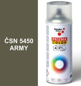 Sprej khaki armádní 400ml odtieň ČSN5450 khaki armádní, Schuller Ehklar, farby  ve spreji PRISMA COLOR 91318