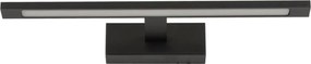 Nástenné svietidlo nad zrkadlo Gallery Led Black 12W