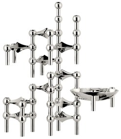 Stoff Nagel Dizajnový svietnik STOFF Nagel Chrome