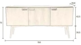 Vyššia komoda Dutchbone Juju