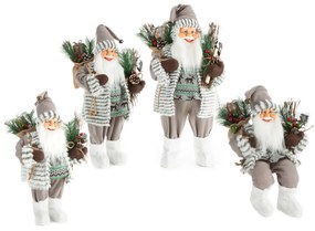 VIANOČNÁ FIGÚRKA SANTA 60 CM BIELA