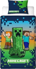 Detské obliečky MINECRAFT HEROES farebné Rozmer obliečky: 70 x 80 cm | 140 x 200 cm