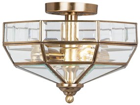 Elstead OLD-PARK-AB - Stropné svietidlo OLD PARK 2xE27/60W/230V mosadz