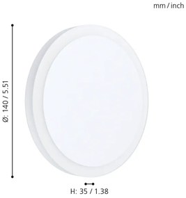 Eglo 98655 - LED Stropné svietidlo MONGODIO 1 LED/5,4W/230V