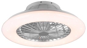 Starluna Vlado LED ventilátor biela okrúhla RGB