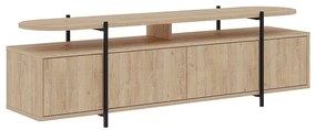 TV stolík v dekore duba v prírodnej farbe 160x48 cm Hinoa – Marckeric