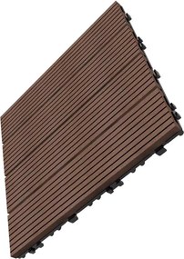 WPC dlaždica LEGI BASE 30 x 30 cm, coffee