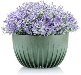 Sada 2 květináčů STRIPPED ECO zelená