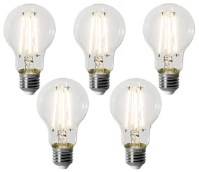 Sada 5 ks E27 dimbare LED lamp A60 8W 900 lm 3000K