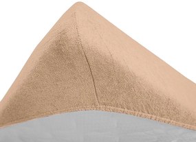 Froté plachta do detskej postieľky marhuľová 70x140 cm