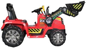 Detské elektrické autíčko BestBerg BBCC-40R - nakladač / od 3 rokov / nosnosť 30 kg / červená