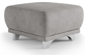 Taburet RIMINI 66x66 cm sivý