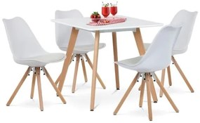Jedálenský set Autronic 80x80 cm biela mat 10953