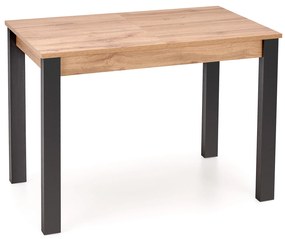 Jedálensky stôl Gisel (dub wotan + čierna). Vlastná spoľahlivá doprava až k Vám domov. 1038747