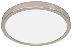 EGLO LED stropné stmievateľné osvetlenie FUEVA 5, 20,5W, teplá biela, 29cm, okrúhle, strieborné