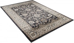 Koberec Dubai CHU antracitový obdĺžnikový – polypropylén Rozmer: 60x100 cm
