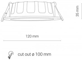 CL KOS LED 8W, 4000K WHITE 8781