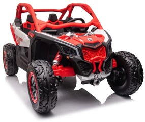 LEAN CARS  ELEKTRICKÉ AUTÍČKO Can-am RS DK-CA001 - ČERVENÁ - 2x240W - BATÉRIA - 2x24V7Ah - 2024