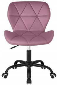 Ergonomická kancelárska otočná stolička – zamat Tmavomodrá