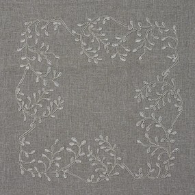 Dekoračná obliečka na vankúš LEAFY LACE 40x40 cm, sivá