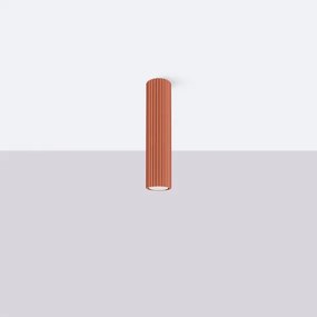 Sollux SL.1627 - Bodové svietidlo KARBON 1xGU10/10W/230V 30 cm červená