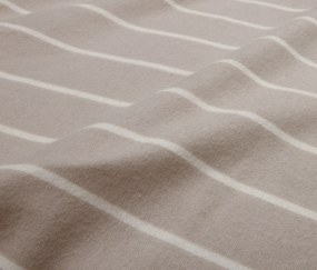 Posteľná bielizeň z biber bavlny, sivobéžová, štandardná veľkosť