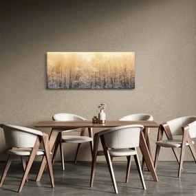 Obraz mrazivého lesa (120x50 cm)