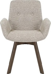 Dizajnová otočná stolička Yanisin taupe / hnedá