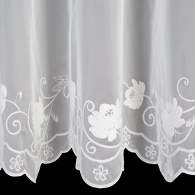 ZÁCLONA NA KRÚŽKOCH LETI 350X70 CM KVETY