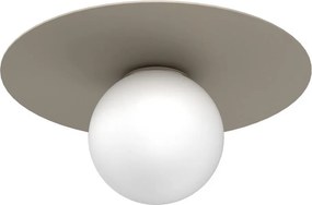 Stropné svietidlo FLAT 1xE27/15W/230V, priemer 35 cm, béžové